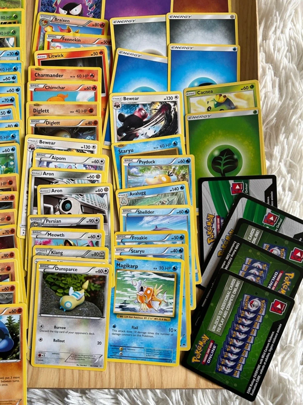 60 Pokemon Orange, Grey, Purple, Blue & Green Card Lot - Mixed Set - Picture 5 of 6
